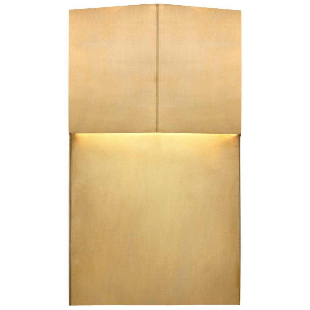 Visual Comfort Signature Collection Rega 12'' Wide Sconce in Antique-Burnished Brass
