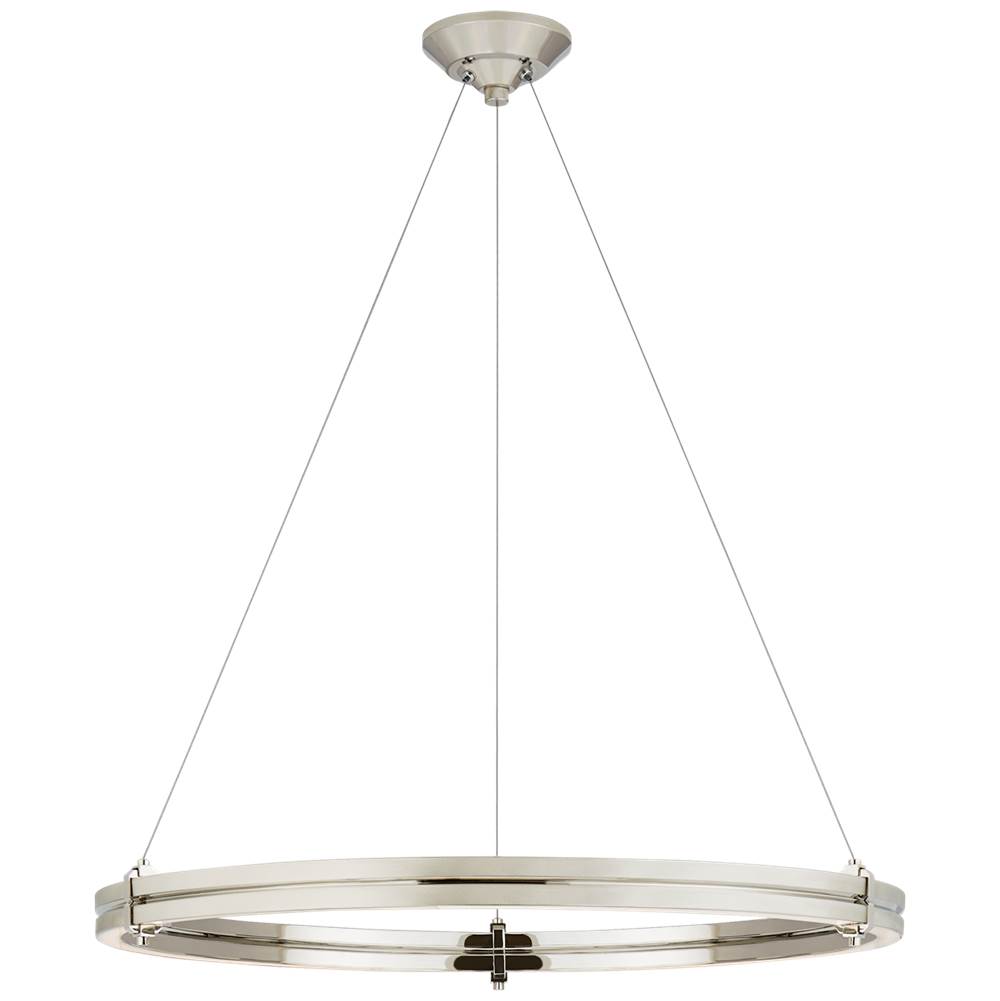 Visual Comfort Signature Collection Paxton 32'' Ring Chandelier in Polished Nickel
