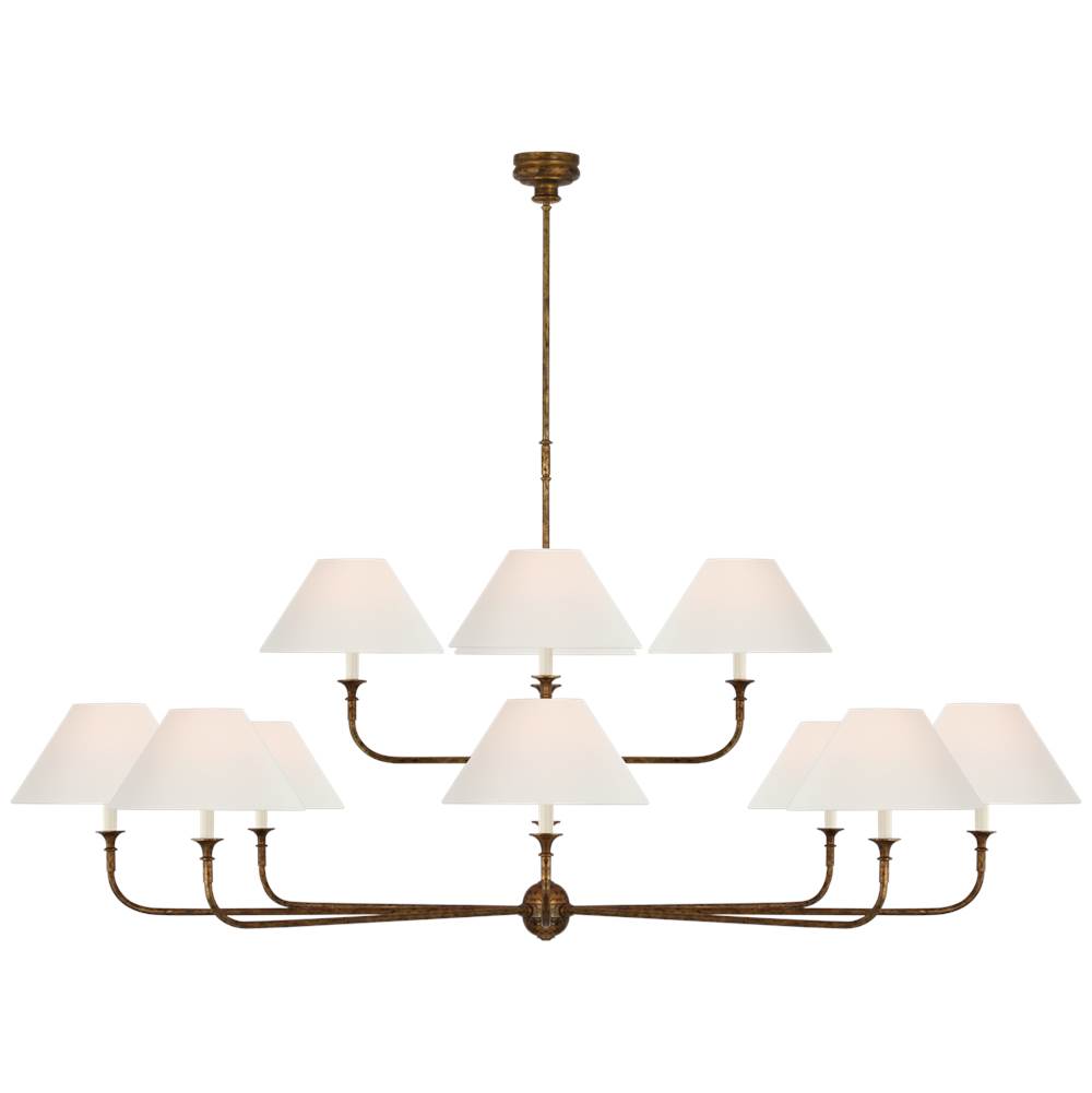 Visual Comfort Signature Collection Piaf Oversized Two Tier Chandelier