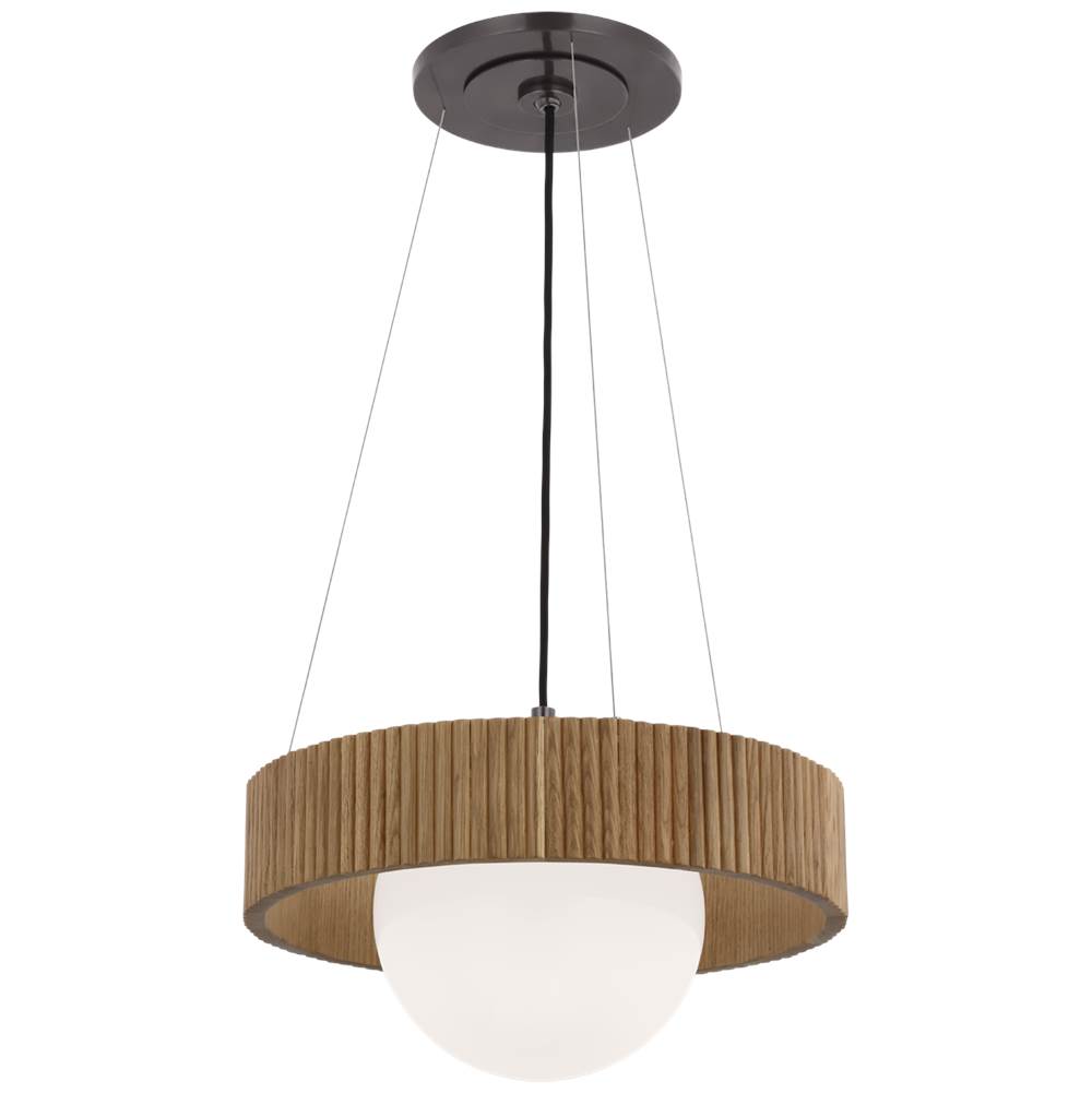 Visual Comfort Signature Collection Arena 18'' Ring and Globe Chandelier