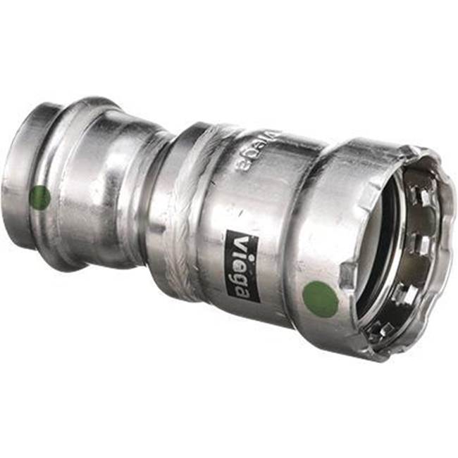 Viega Megapress Transition Coupling, 316 Stainless Steel, P (Ips): 1/2; P (Cts): 1/2