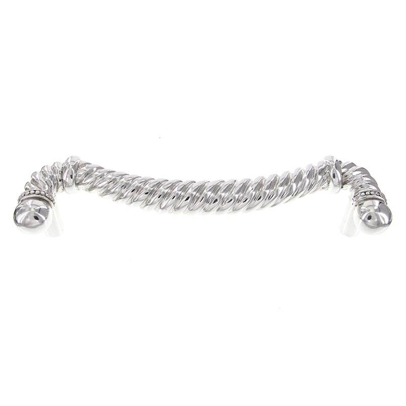 Vicenza Designs Equestre, Pull, Appliance, Rope, 9 Inch, Polished Silver