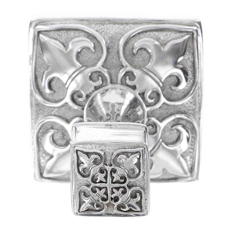 Vicenza Designs Fleur de Lis, Robe Hook, Polished Silver