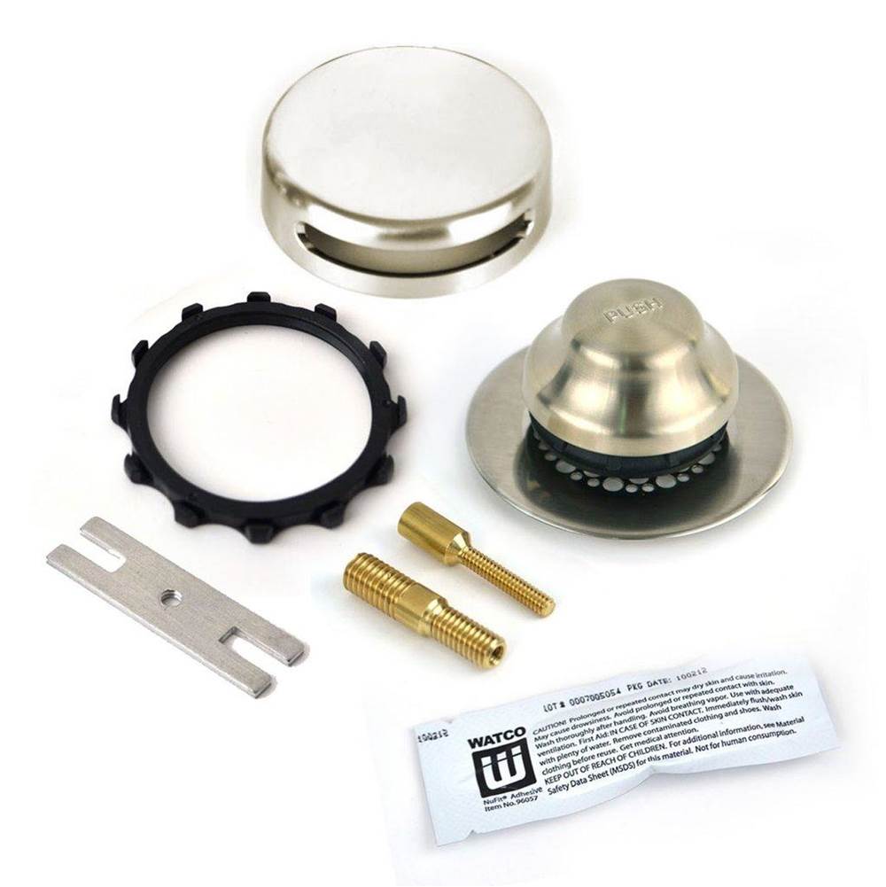 Watco Manufacturing Universal Nufit Innovator Fa Trim Kit - Silicone Brushed Nickel Grid Strainer