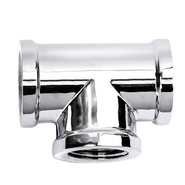Wal-Rich Corporation 1/2'' Chrome-Plated Tee (Lead-Free)