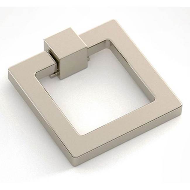 Water Street Brass Hudson 3'' Square Ring Pull - Polished Brass