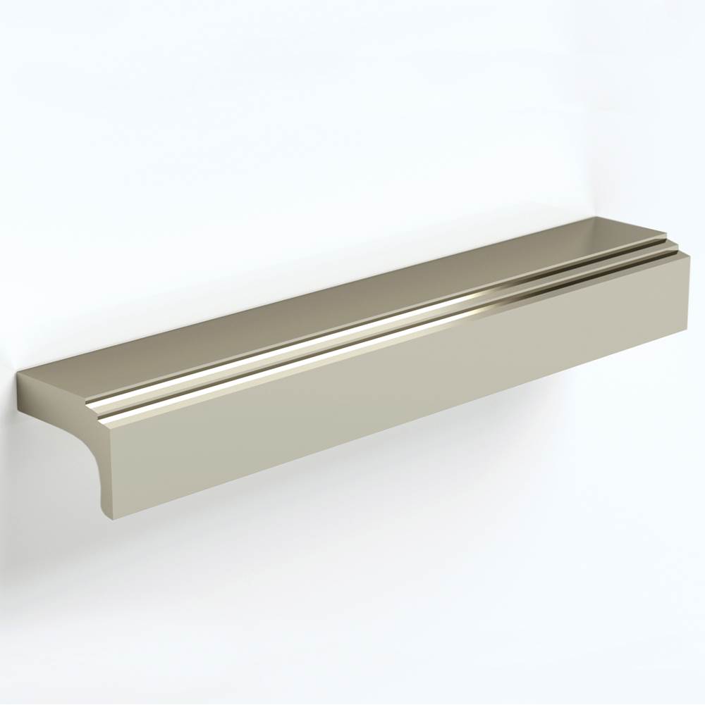Water Street Brass 18'' C-C Terrace Style Tab Pull - Weathered Brass