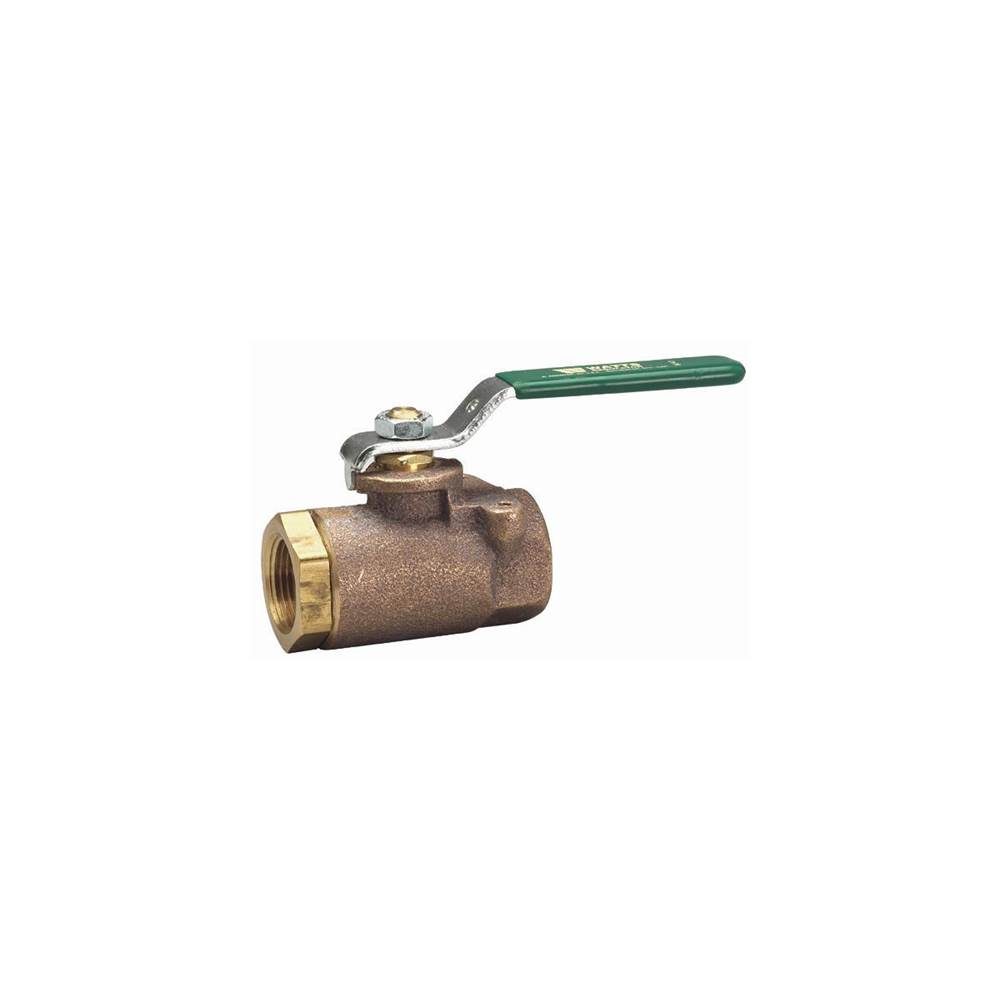 Watts 4 In 2-Piece Standard Port Bronze Ball Valve, Actuator Mounting Pads, Ss Ball And Stem, Extended Handle