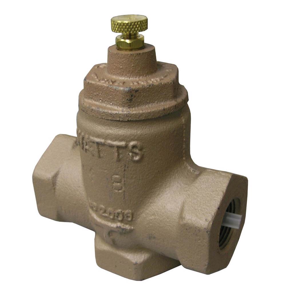 Watts 2 In Two-Way Universal Flow Check Valve, Iron Body, One Flanged Outlet x Two Female Threaded Connections