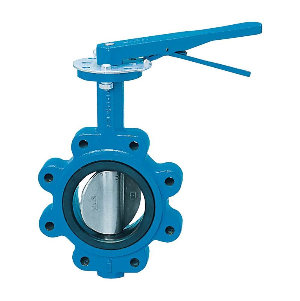 Watts 4 In Domestic Butterfly Valve, Full Lug, Ductile Iron Body, 316 Ss Disc, 316 Ss Shaft, Buna-N Seat, Gear Operator