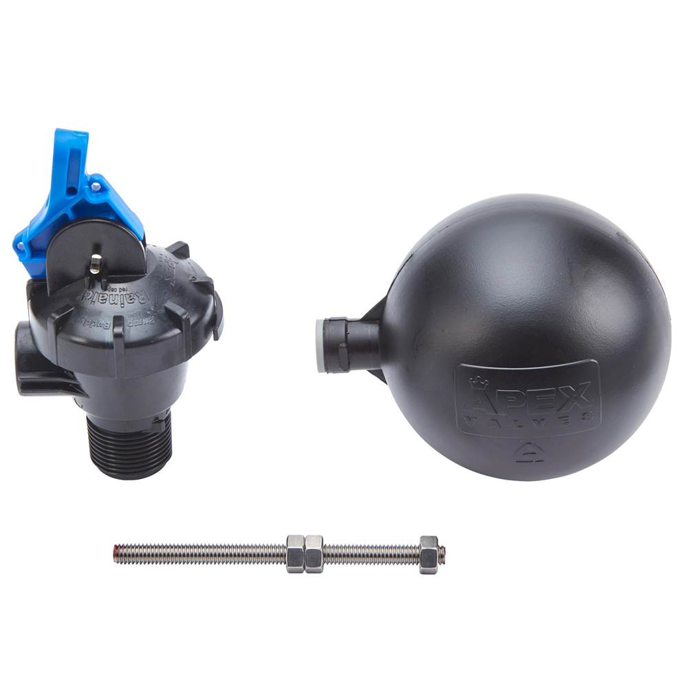 Watts 3/4 IN Black Plastic Diaphragm Activated Top Entry Trough Valve with Float