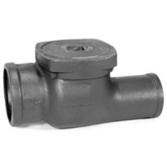 Zurn Industries Z1095 Cast Iron Flap/ Type Backwater Valve with 8'' Hub Inlet and 8'' Offset Spigot Outlet