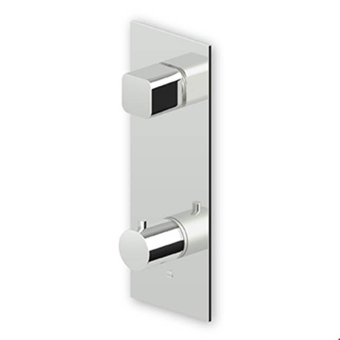 Zucchetti USA Built-in thermostatic shower mixer with 1 stop valve.
